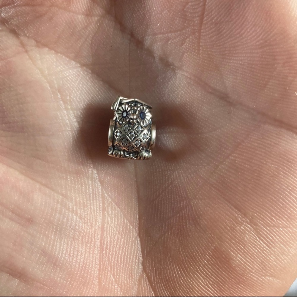 925 stering silver graduation pandora owl charm!